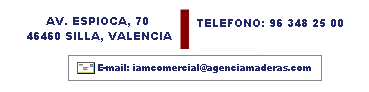 Direccin, Tel, Fax y E-mail